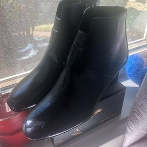 Hermes Jade Leather Ankle Boots